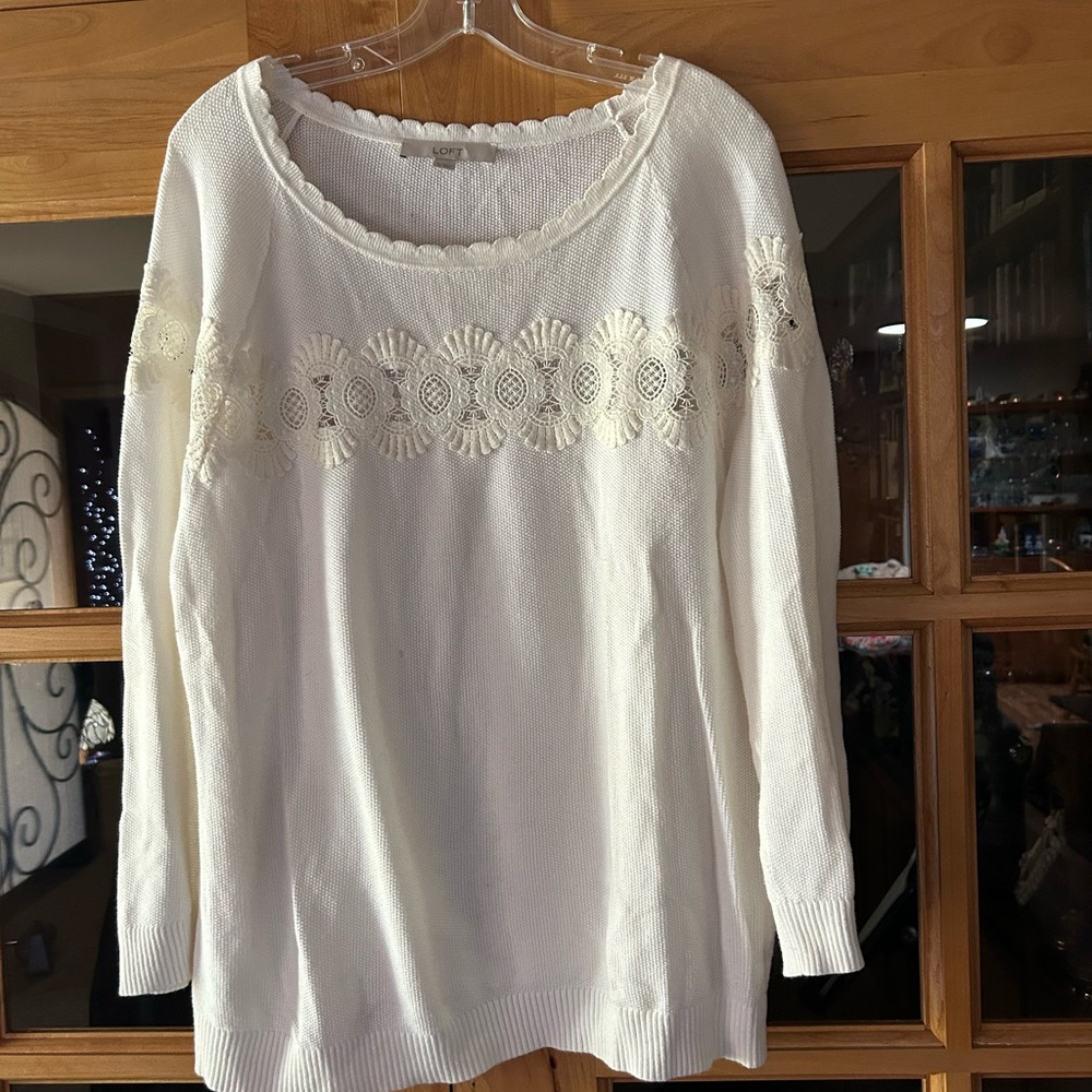 Loft flower pattern sweater